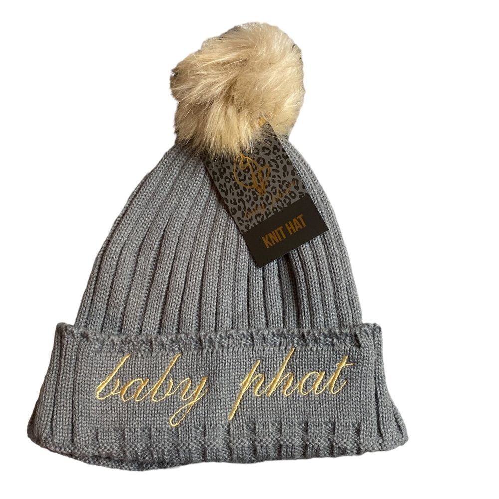 Baby Phat Pom Pom Knit Hat